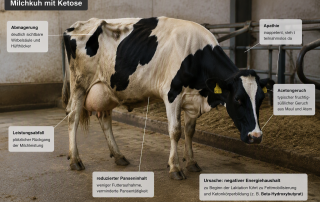 Häufige Ursachen von Ketose (Ketosis) bei Milchkühen